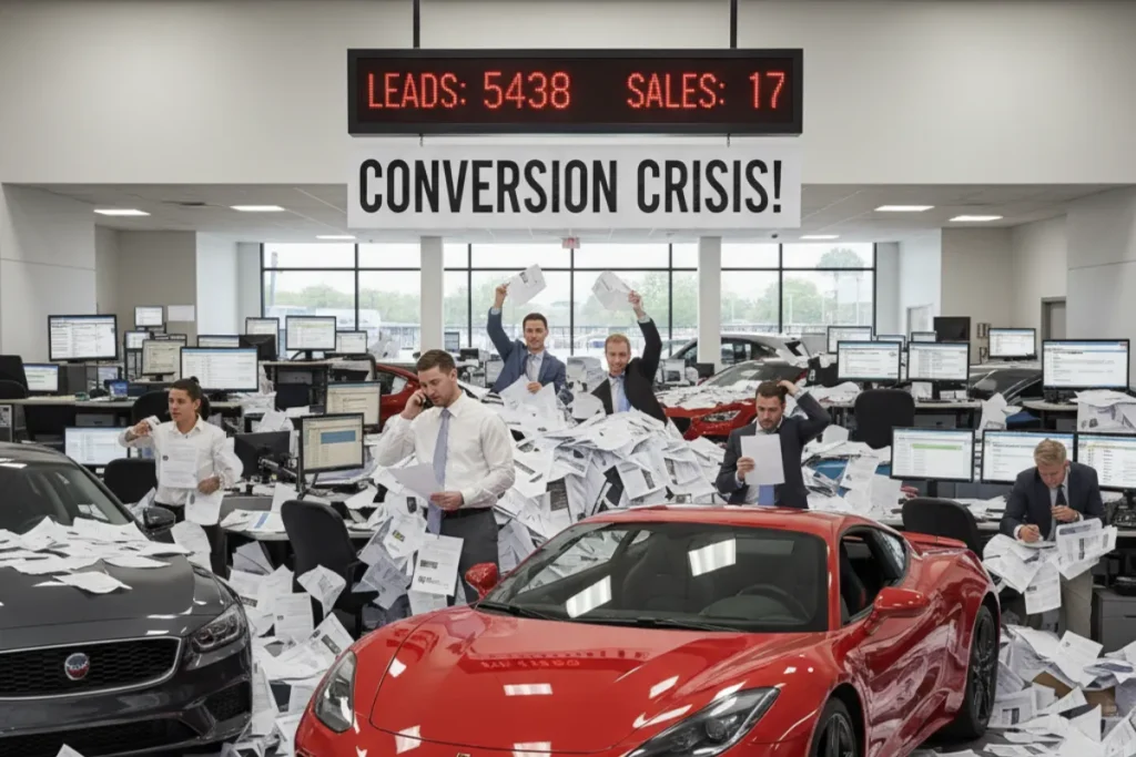The Conversion Crisis: Why Car Dealers Are Drowning in Leads But Starving for Sales tmpaj5sl a3