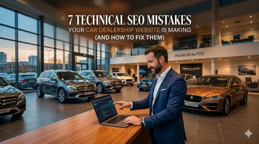 Car dealer marketing strategy fixing technical SEO mistakes on dealership websites to improve visibility