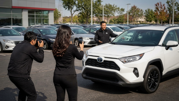 Dealership social media content planning and creation